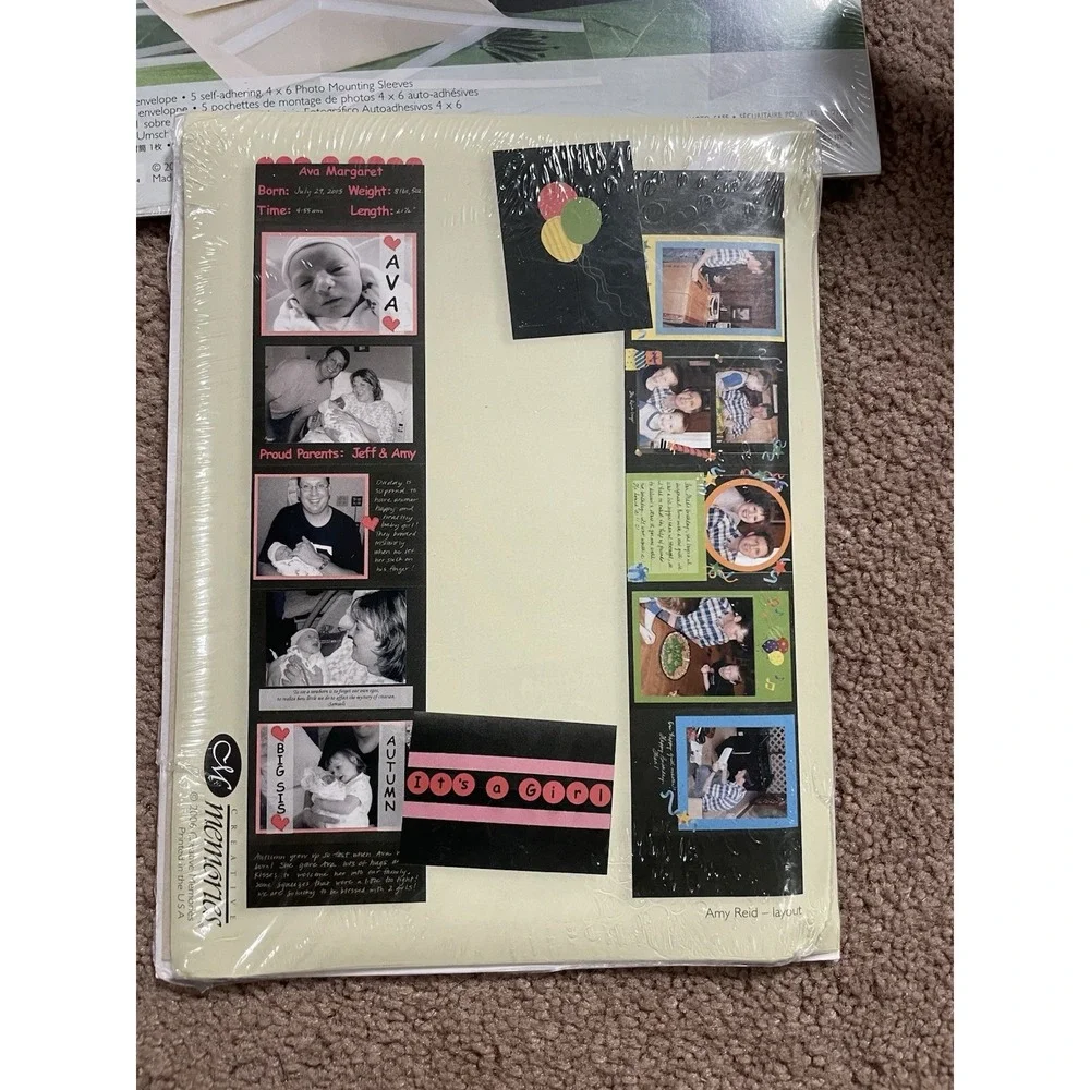 Creative Memories Photo Sharing Card Black New 2 Sealed 2006